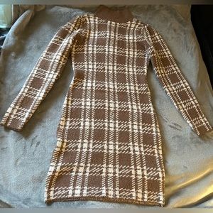 Pink Rose turtleneck dress